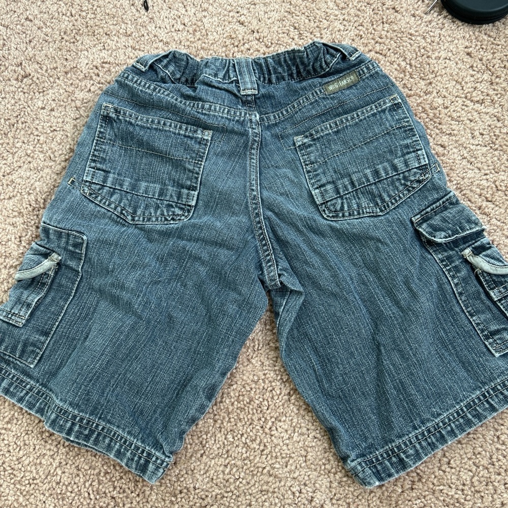Denim Cargo Shorts
